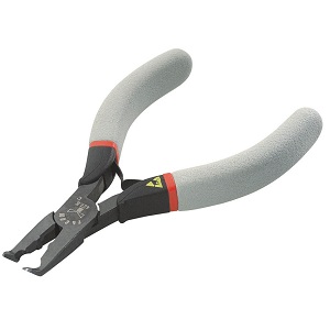 Angled nose cutting pliers