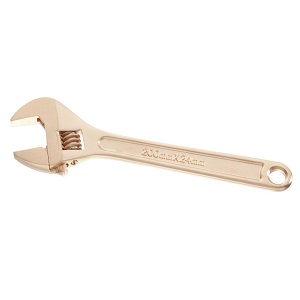 Non sparking adjustable wrenches