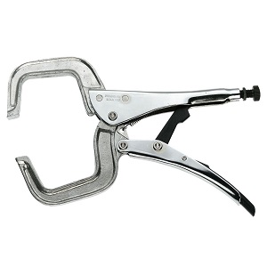 Metalworking lock-grip pliers