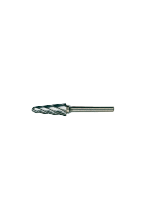 Burrs for aluminium conical, round nose