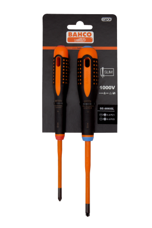 Insulated screwdrivers sets with slim blades