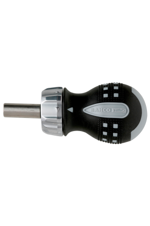 Stubby ratcheting screwdriver