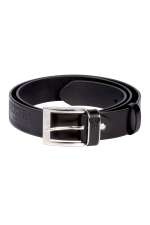 Leather belt black