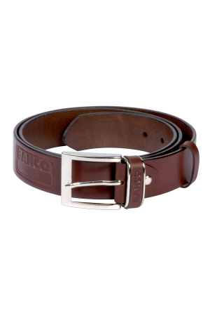 Leather belt brown