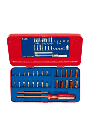 Electronics socket set, 28 tools