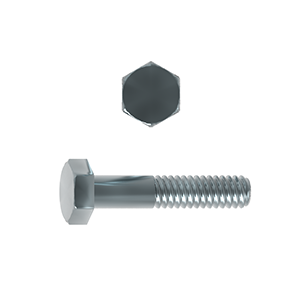 Hex bolt with shank ISO 4014 8.8 Steel Nickle Plated m27 to m30 