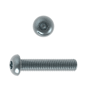 Button Head Socket, ISO 7380, High Tensile Steel Class 10.9, Zinc Plated, Full Thread