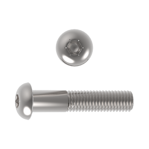 Button Head Socket, ANSI B18.3, UNF, Stainless Steel Grade A2/304, Partial Thread