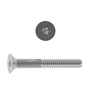 Countersunk Socket, ISO 10642/DIN 7991, Stainless Steel Grade A4/316, Partial Thread