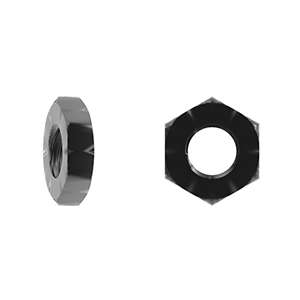 Hex Thin Nut, DIN 936, Class 4, Self Coloured