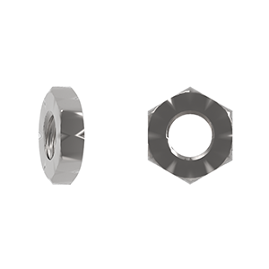 Hex Thin Nut, DIN 936, Stainless Steel Grade A2