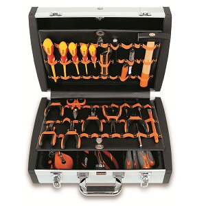 2033P Tool cases with assortments of tools for electronic and electrotechnical maintenance