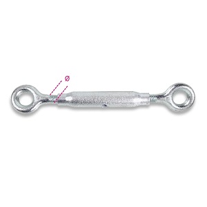8005TZ Hot-forged eye and eye turnbuckles pipe bodies,galvanized