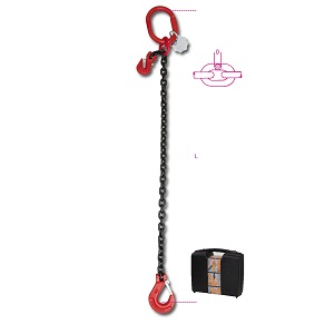8096 Chain sling, 1 leg with grab hook, in plastic case