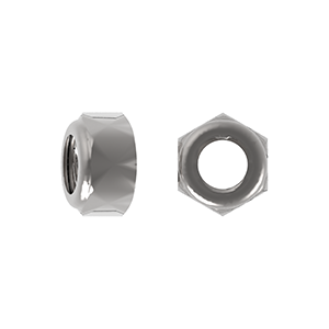 Hex Nylon Insert Nut, Type T, ISO 10511/DIN 985, Stainless Steel Grade A4-80