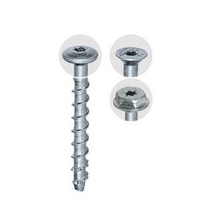FBS - P Concrete Screw with Pan Head, Zinc Plated Steel