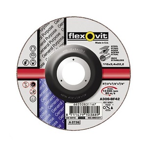 General Purpose Cutting Discs- Flexovit A30 S-BF42 - Grampian