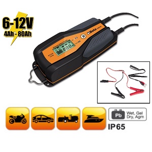 1498/4A Electronic car/motorcycle battery charger, 6-12 V