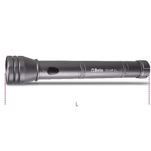 1834PXL High-brightness LED torch, made of sturdy, anodized aluminium, up to 1,350 lumens