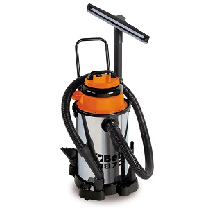 1873 Solid and vacuum cleaner, 30 l, stainless steel drum