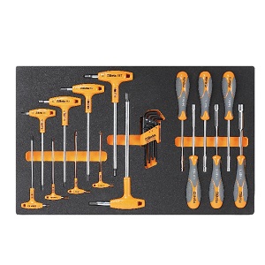 M60 Assortment of tools in soft thermoformed tray
