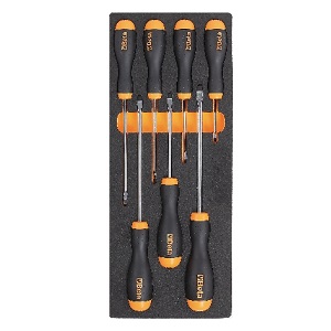 M211 Screwdrivers for cross head Phillips screws in soft thermoformed tray