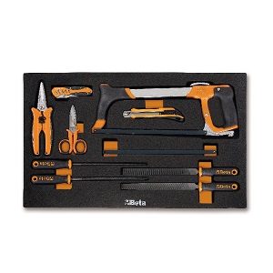 M287 Assortment of tools in a soft thermoformed tray