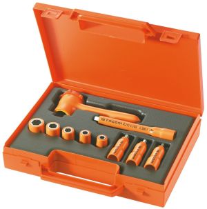 Set of 10 VSE series 1,000 Volt insulated tools