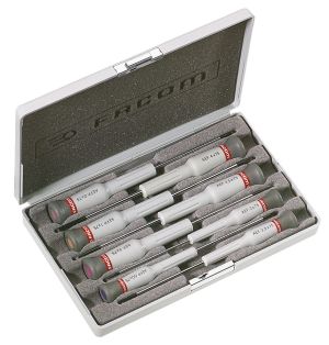 Micro-Tech® 8-piece screwdriver set slotted head - Phillips®