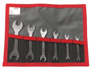 22 - Metric and inch 15° hinged "midget" open end wrench sets