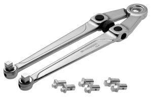 Wrench for nuts with slot on the face