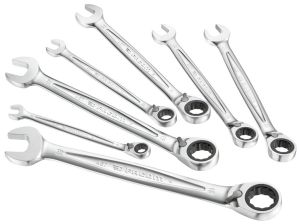 467 - Metric standard ratchet combination wrench set