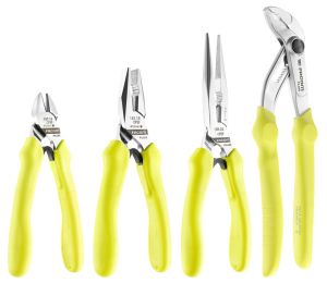 4-piece set of pliers - FLUO