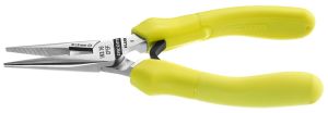 Short half-round nose pliers - FLUO