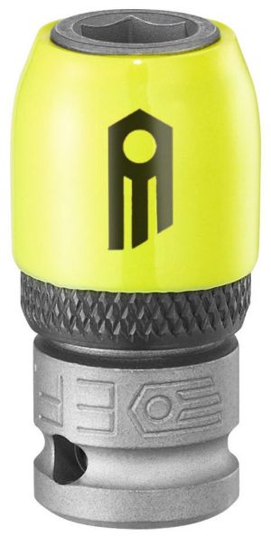 1/4" drive lock-ring bit holder - FLUO