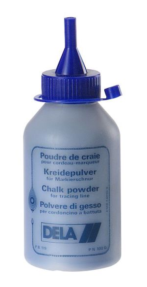 Blue talcum powder