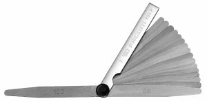 Sharp tip metric thickness gauges