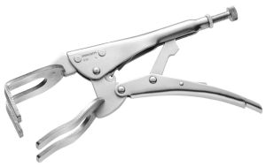 Lock-grip pliers for angle sections