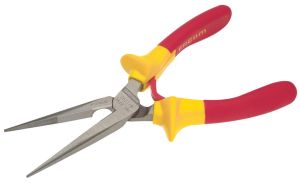 193-195.VE - 1,000 Volt insulated short half-round nose pliers