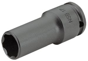 NSB - 1/2" drive long-reach metric thin-wall 6-point impact sockets