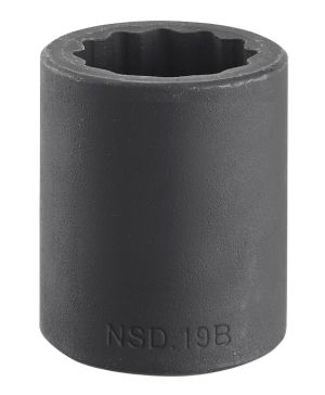 NSD.B - 1/2" drive metric 12-point impact sockets