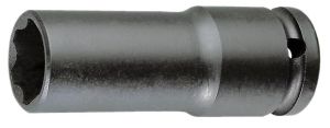 NKB - 3/4" drive long-reach metric thin-wall 6-point impact sockets