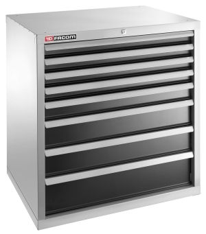 Heavy-duty industrial unit with 8 drawers