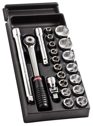 1/2" hex socket set and accessories module