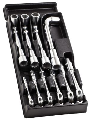 10 6-point OGV® tubular socket wrenches module