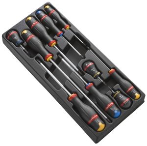 10 Protwist® screwdrivers module including 3 ball handles
