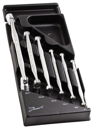 6 hinged socket wrenches module, 6 to 17 mm