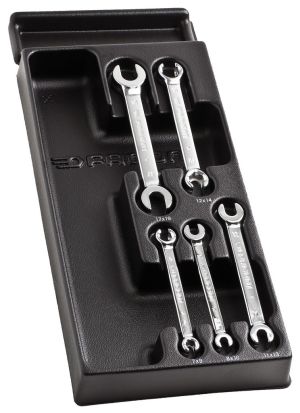 Flare nut 5 wrenches module, 7 to 19 mm