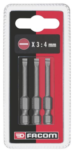 ES60 - Sets of 3 bits for slotted head screws - High Perf'