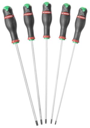 Set of 5 long shank Torx® screwdriver